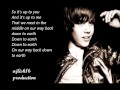 Justin Bieber ~ Down To Earth (Acoustic) Lyrics
