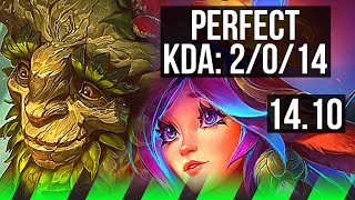 IVERN vs LILLIA (JGL) | 2/0/14, Rank 5 Ivern, 500+ games | EUW Challenger | 14.10