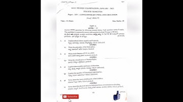 #bed 4 th semester exam papers academic year 2023/sv university model papers