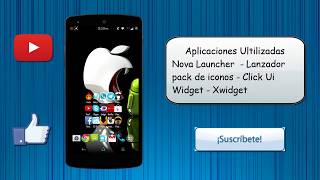 Personaliza tu Android de una manera Elegante//Xwidget//Pack de iconos screenshot 2