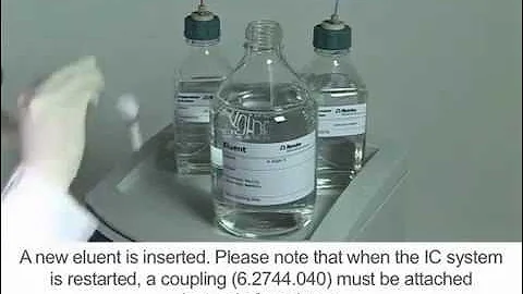 Maintenance Ion Chromatography Metrohm