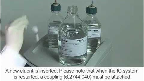 Maintenance Ion Chromatography Metrohm