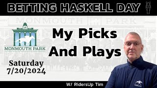 Top Picks for the MONMOUTH PARK | HASKELL STAKES 7/20/24 Card | Winning Bets & Predictions!
