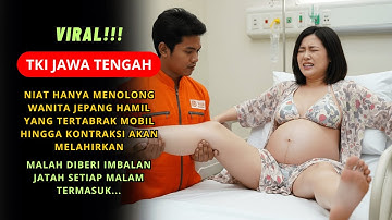 VIRAL‼️TKI INDONESIA: PETUGAS KEBERSIHAN MENOLONG WANITA JEPANG HAMIL YANG TERTABRAK MOBIL