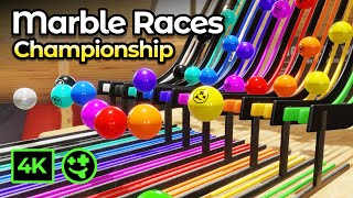 Great Marble Relay Race Championship  5 Marble Races! #animation #blender #marbles #marblerun