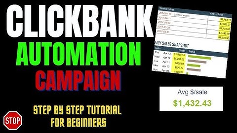 Clickbank Automation For Beginners (Step By Step Email Campaign)