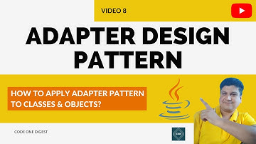Adapter Design Pattern in Java with Example for Classes & Objects to Create Relations