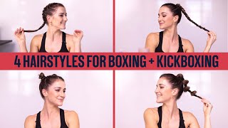 4 EASY & QUICK Hairstyles For Your Workout l Follow Along Tutorial