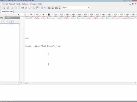 PHP MYSQL Event Calender Tutorial Part 6_1 : Adding Event into Database ...