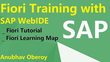 Fiori Training with SAP WebIDE | Fiori Tutorial | Fiori Learning Map