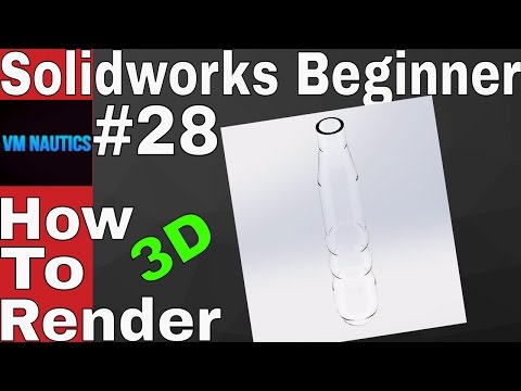 Solidworks Tutorial Beginner 3D #28(Test Tube)