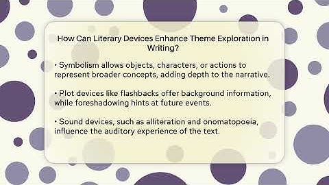 How Can Literary Devices Enhance Theme Exploration in Writing? - The Prose Path