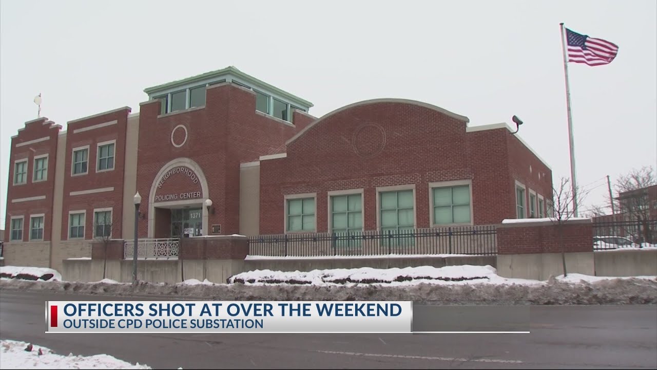 Columbus officers shot at outside of police substation