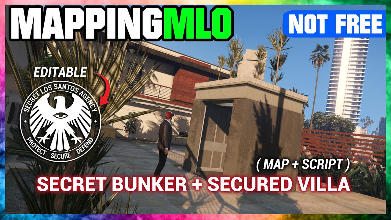 Secret Bunker + securised villa ( MAP & SCRIPT ) (FIVEM) - YouTube