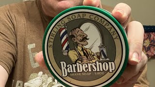 Stirling’s Barbershop shave .