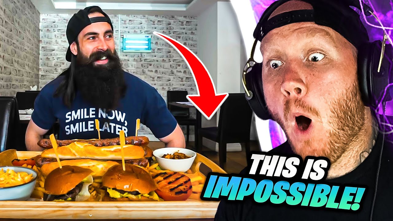 TIMTHETATMAN REACTS TO UNBEATEN FOOD CHALLENGE WITH BEARD