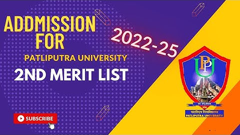 patliputra university ug 2nd merit list 2022 release|how to check ppu ug second merit list 2022 #ppu