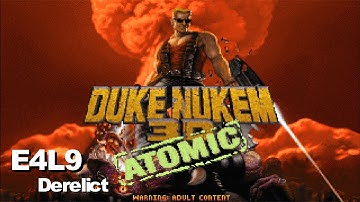 Duke Nukem 3D: Atomic Edition - E4L9: Derelict (100%) [DOSBox]