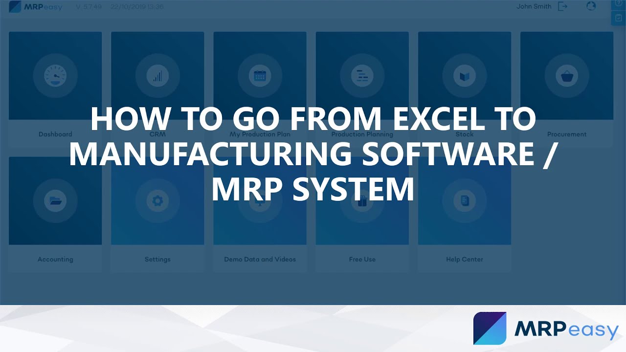 How to Go From Excel to Manufacturing Software MRP System - YouTube