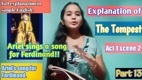 The Tempest Act 1 scene 2 || in simple English ||part 13||by Shakespeares fantasies