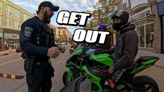 Aggressive Cop Confronts the WRONG Bikers