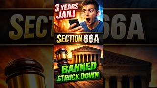 🚨 Social Media par post se JAIL? Section 66A Explained!😱 #lifeisbutadream