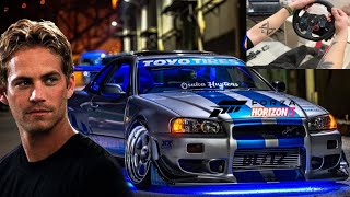 Nissan Skyline GTR 34 Brian O'Connor - Forza Horizon 5 / Logitech G29 steering wheel gameplay