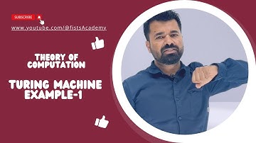 Lec 85 | Turing Machine Ex-1 | Turing Machine | @fistsAcademy