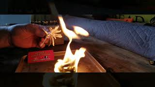 Unboxing and fire making with my Blackbeard fire starter.