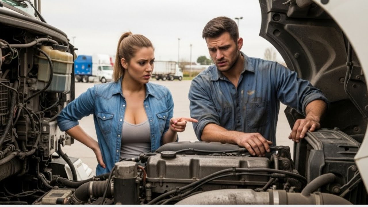 Mecánico Ayuda a Camionera Sin Dinero Gratis—Horas Después, Su Taller Está Rodeado de...