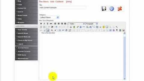 4) How to Add content from Joomla Frontend?