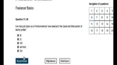 Freelancer Orientation Exam