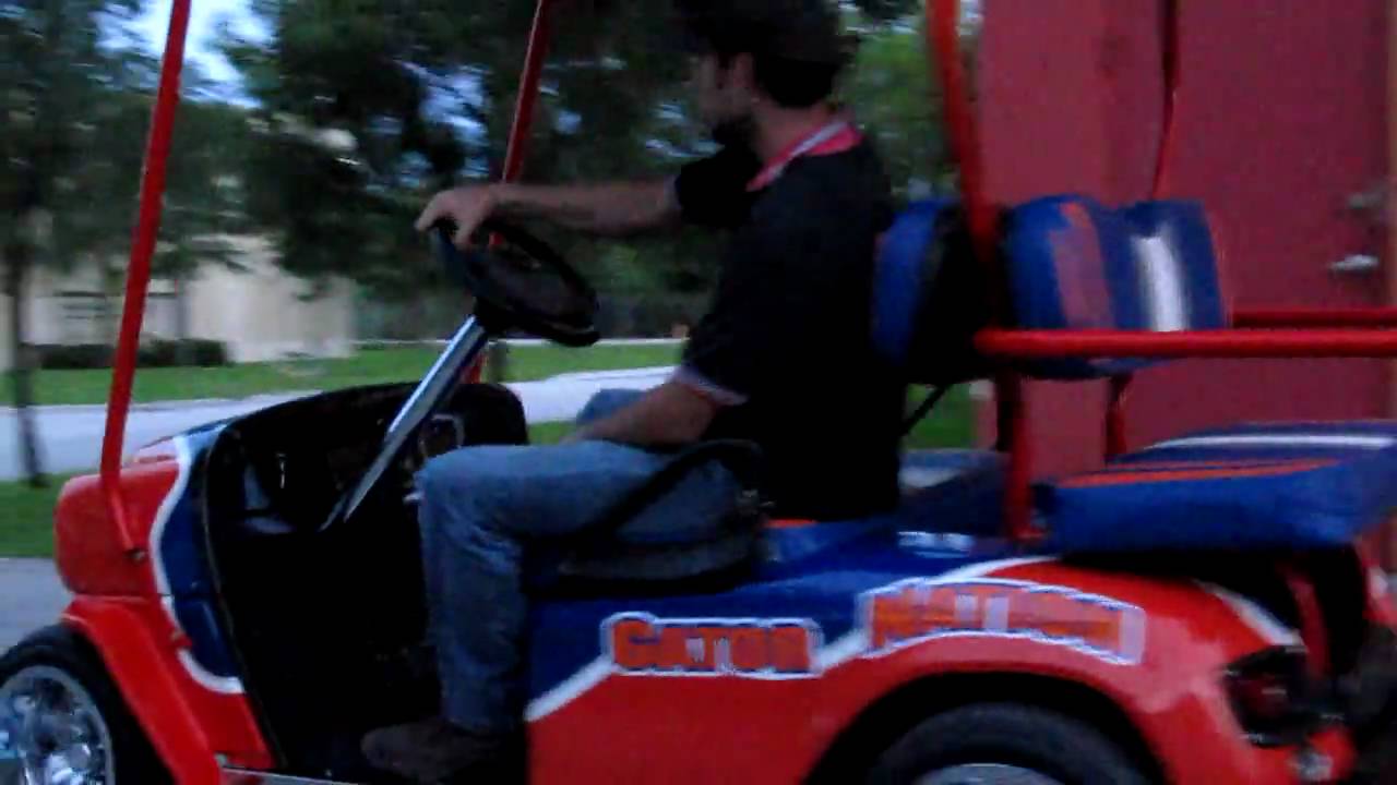 Gator Nation Custom Golf Cart Florida Gator Theme YouTube