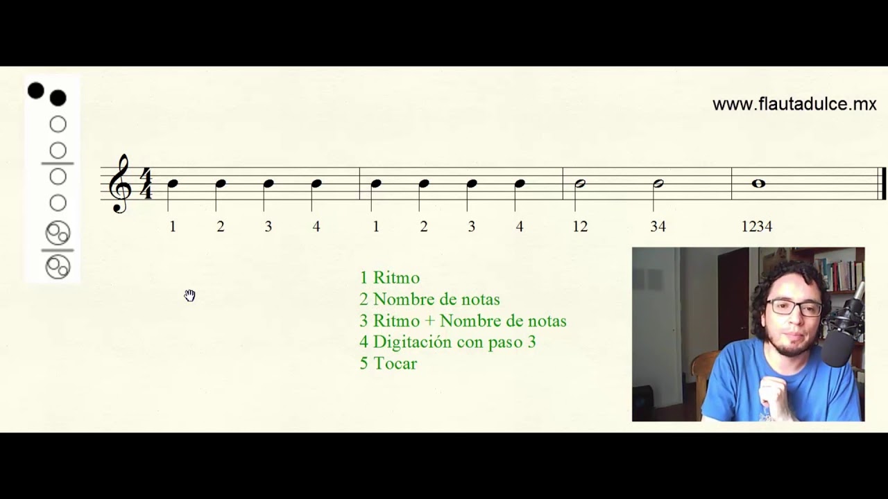 05 Curso de Flauta Dulce -Lección 1- Nota Si