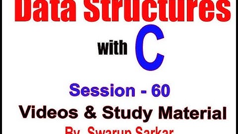 Data Structures with C | Session - 60 | AVL Tree all rotations with example | by Swarup Sarkar