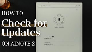 [How to] Check for Updates on AINOTE 2