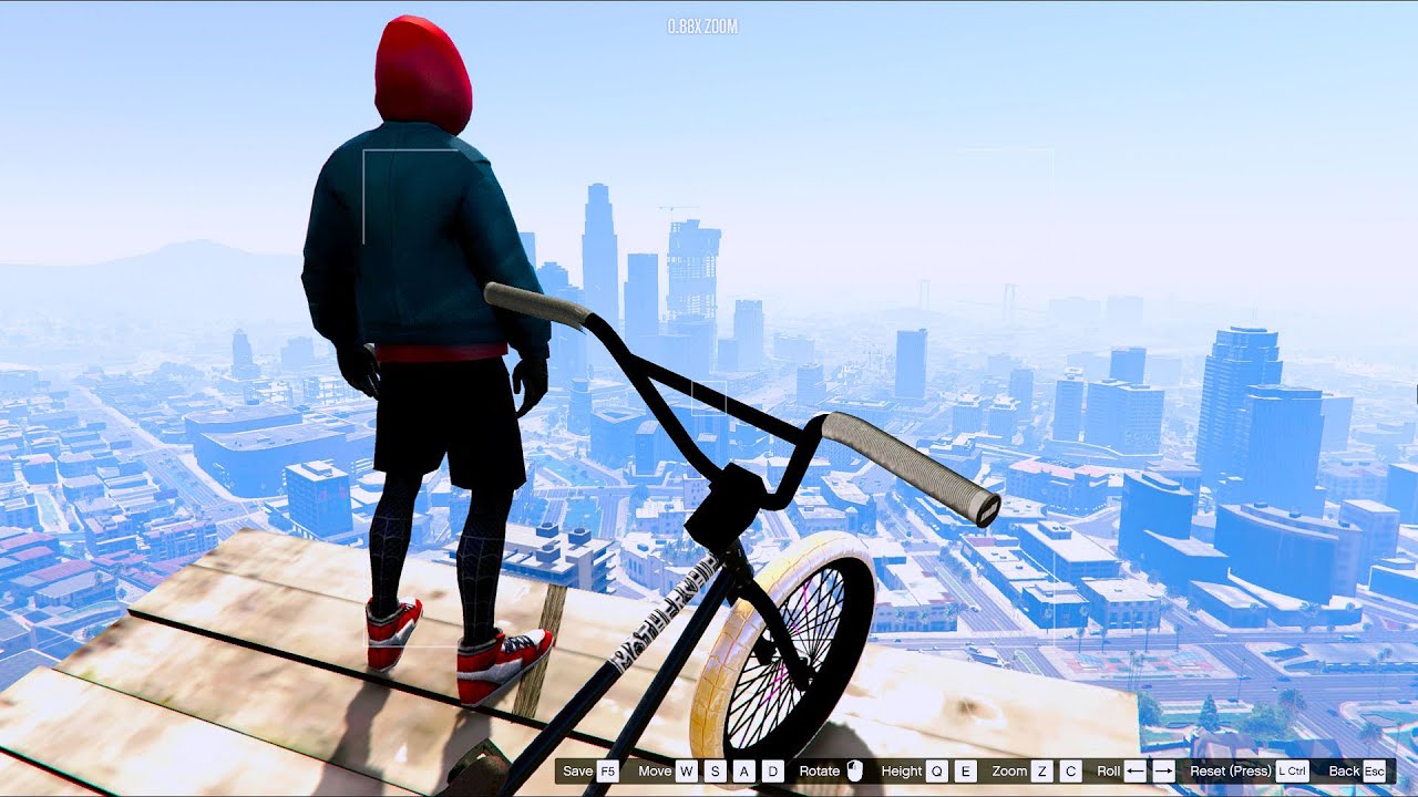 GTA 5 - Spiderman BMX Parkour Jumps Vol.12 (Euphoria Ragdolls)