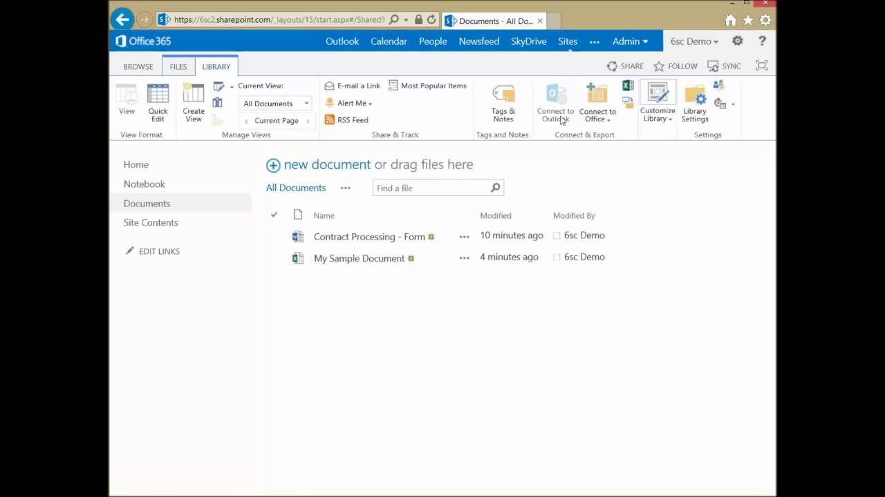 cast Office 365 SharePoint (4 of 4) Document Library Features