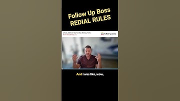 🚨 Follow Up Boss users: How to build REDIAL RULES into your Smart Lists #followupboss #fub