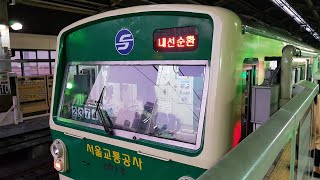 [철도/수도권/2호선/교행] 2018/10/12(금) 서울교통공사 2호선 (외선)성수행 224편성 S2351 전동열차+(내선)성수행 213편성 S2374 전동열차 강변역 교행영상