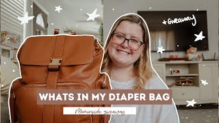 WHAT'S IN MY DIAPER BAG | REVIEW FOR MOMINSIDE DIAPER BACKPACK | GIVEAWAY CLOSED