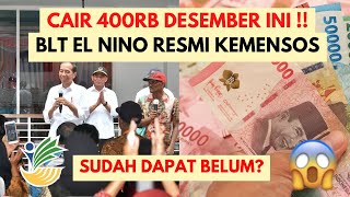 Cair Lagi ✅ Syarat Dapat BLT El Nino yang Ditargetkan Rampung Desember 2023 🔥