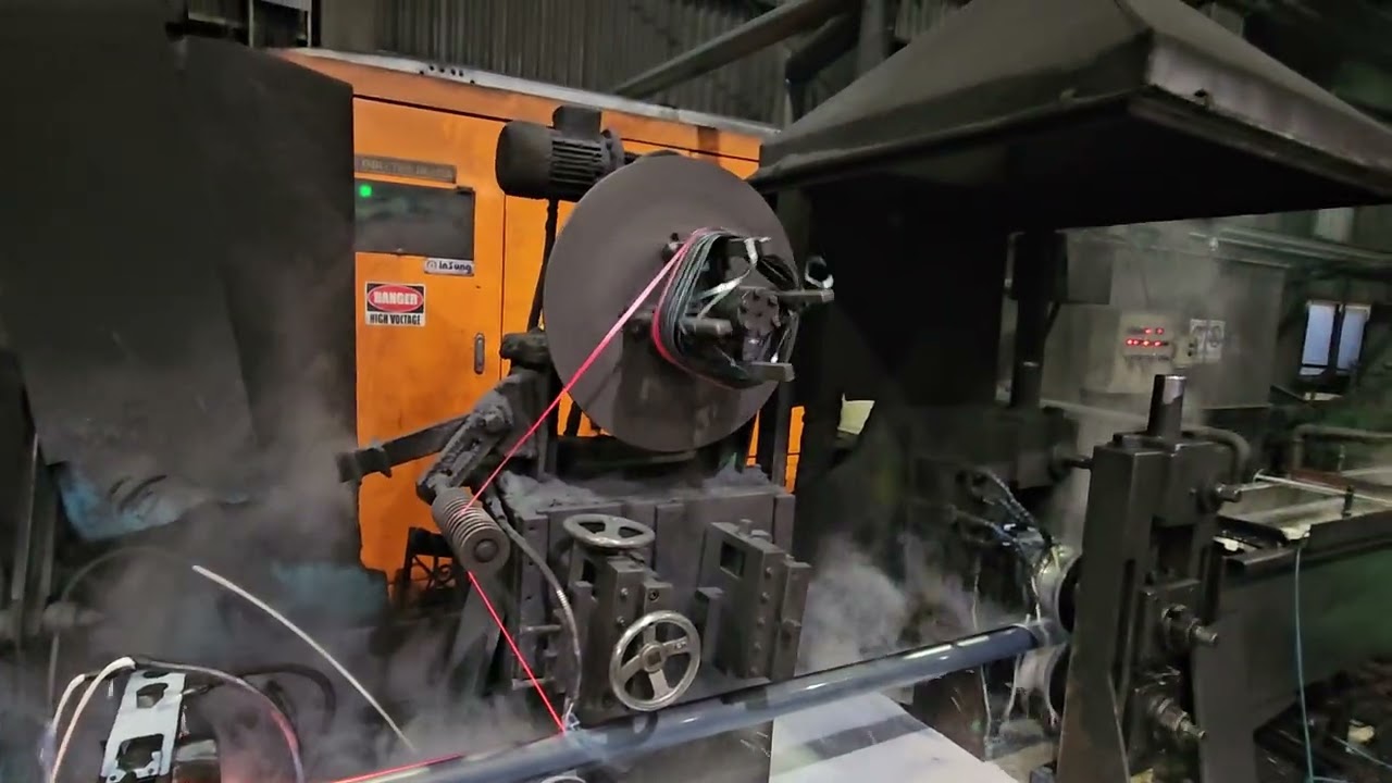 ERW Steel  75 x 75mm x 3 2mm t Tube Mill Line & Painting Line 2