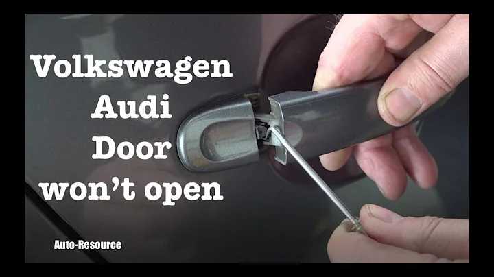 How to open VW door which won't open from inside and outside