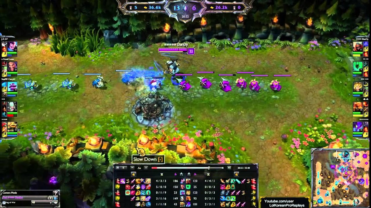 Samsung White DanDy Zed vs Yasuo Big Play Korea SoloQ [Pro Mechanics]