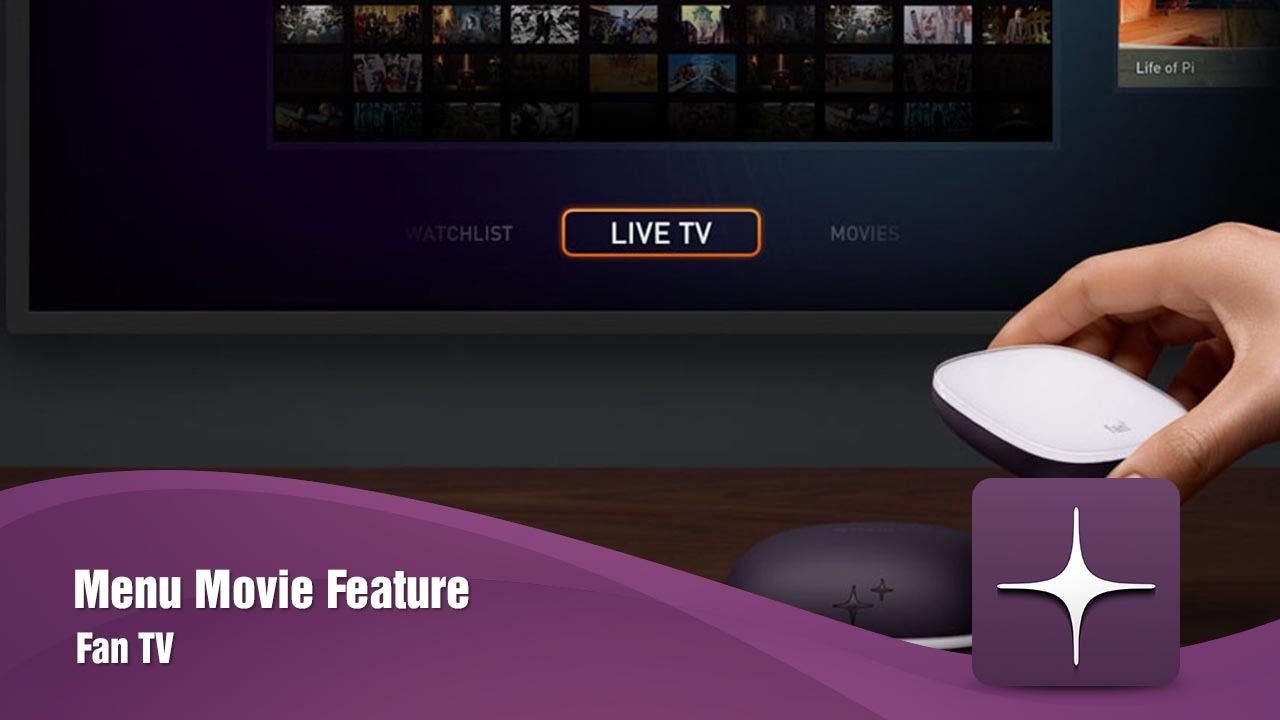 Fan TV - App review - Menu Movie Feature