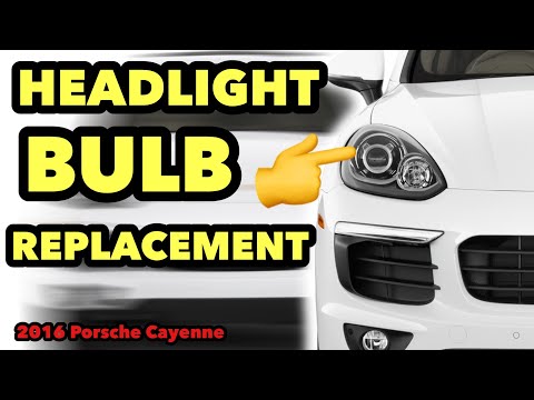 Headlight bulb replacement | 2016 Porsche Cayenne