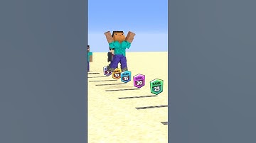 Help Herobrine win in the long jump challenge! 👍