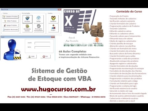 Gestão de Estoque Excel VBA - Aula 07 - Testando cadastros