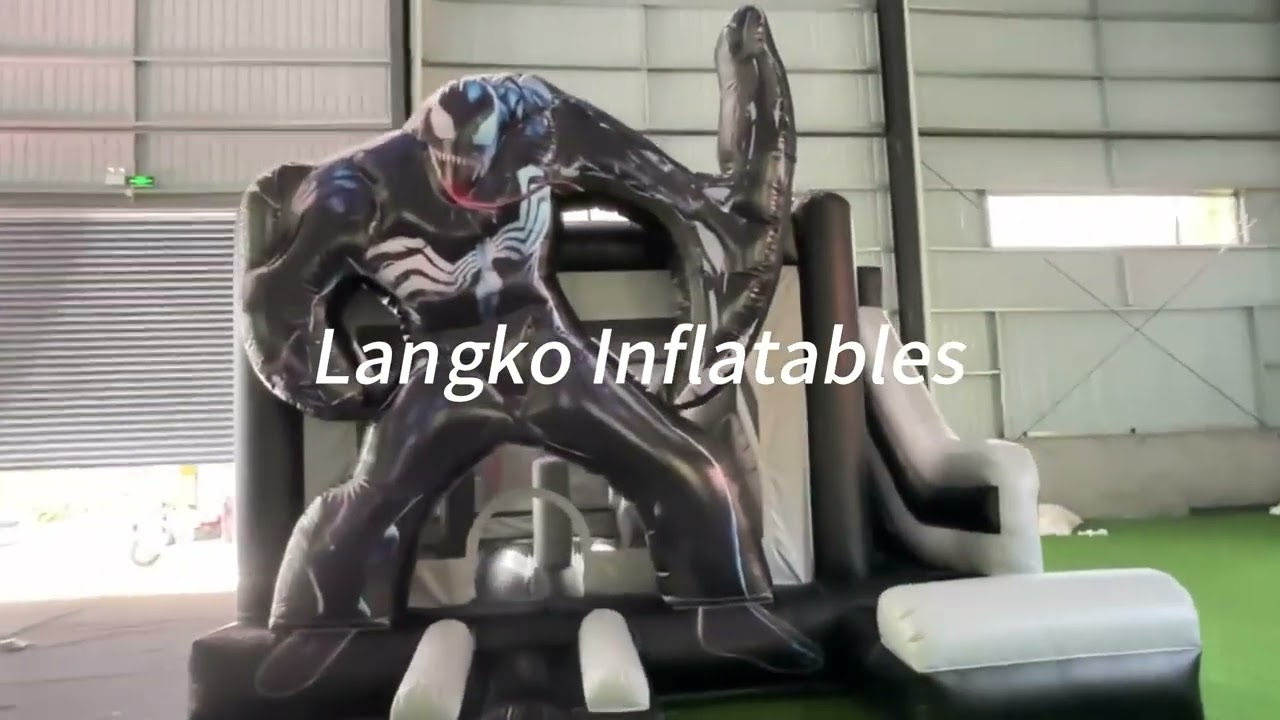 Venom Marvel theme park inflatable jumping castle for outdoor parties